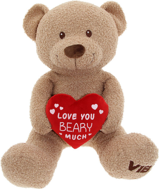 VIB Pluche Beer groot met hart teddy