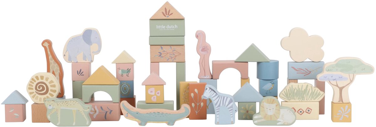 Little Dutch Bouwblokken Safari