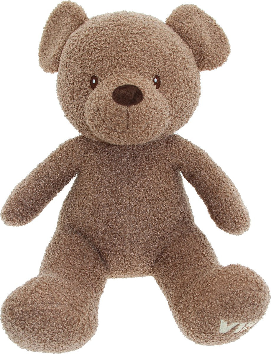 VIB pluche beer zittend groot 60cm teddy bruin