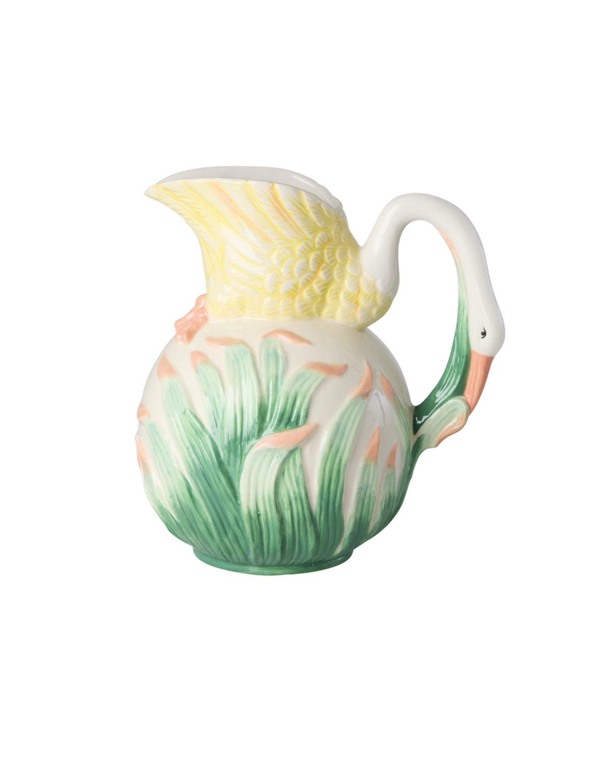 rond karemiek vaas-creme