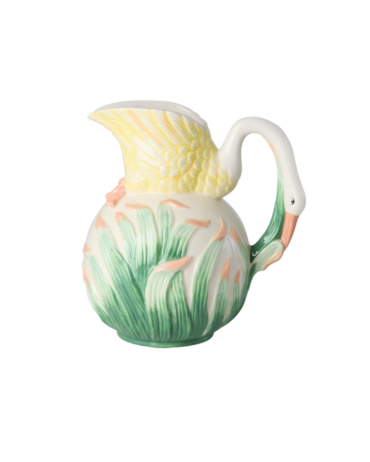 rond karemiek vaas-creme