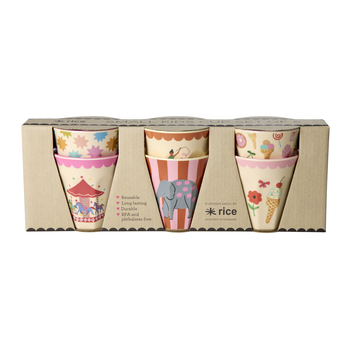 Rice Kids Bekers 6 stuks